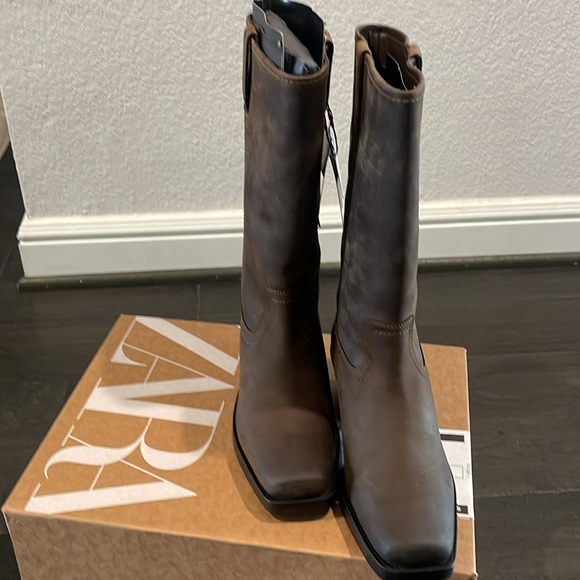 LEATHER BIKER BOOT - Picture 2 of 4